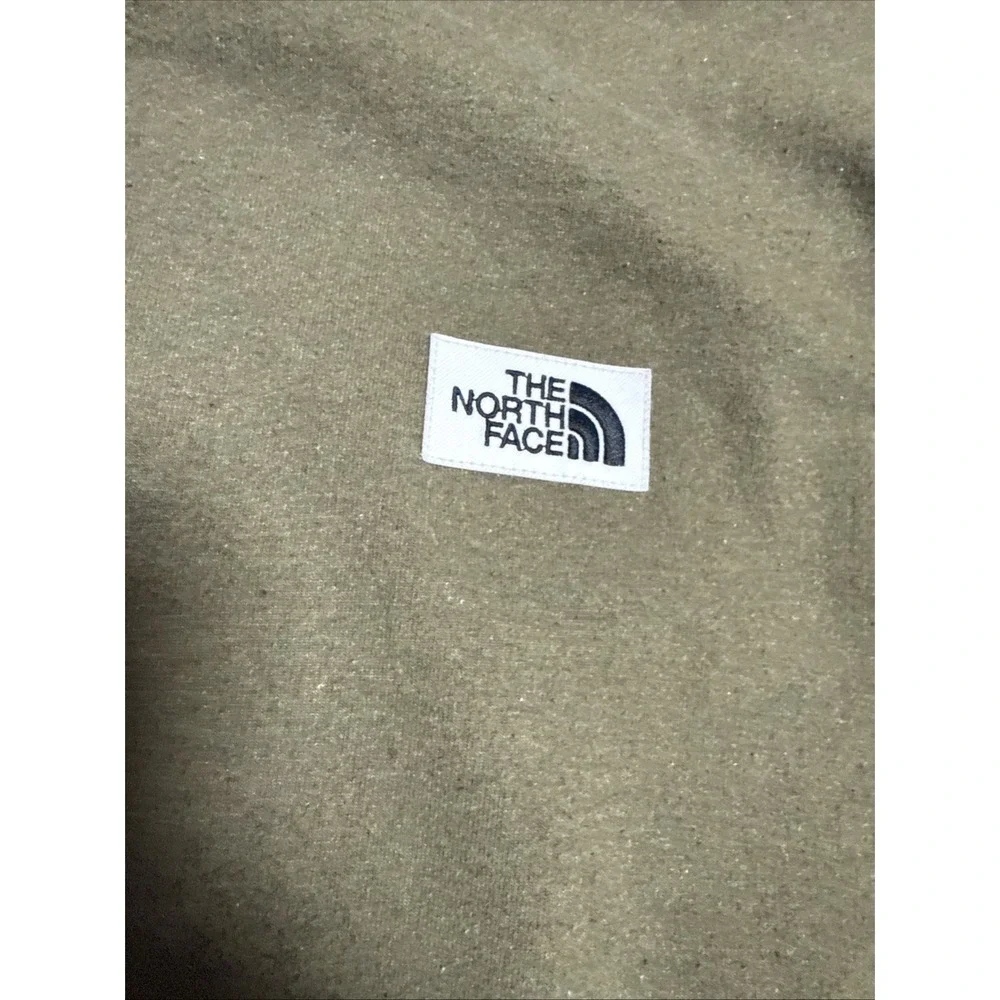 The North Face Sweatshirt Mens L Forest Green Heritage Patch Crewneck
